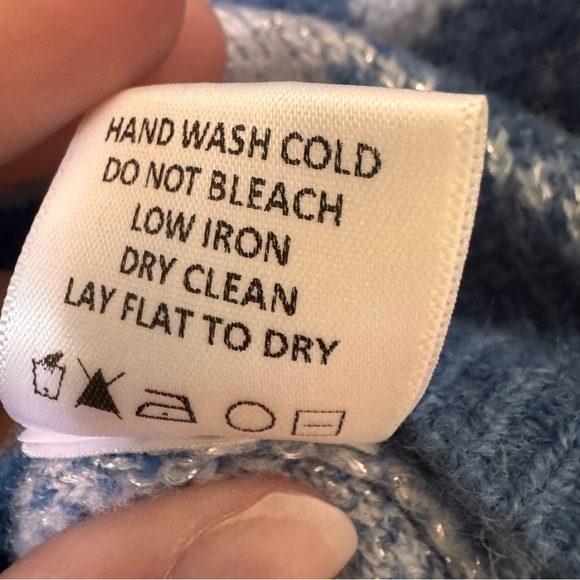 Lovers + Friends Casey Argyle Sweater in "Blue Multi" Size XS - Picture 13 of 14